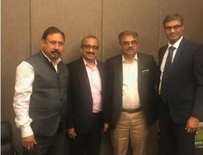 FAIITA President Kaushik Pandya and National Convenor Sanjeev Walia at the CMDA IT-Expo 2020 in Pune