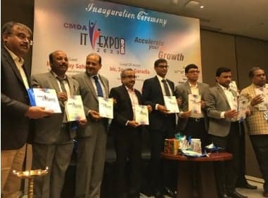 Dignitaries at the inauguration ceremony of CMDA IT-Expo 2020 B2B in Pune
