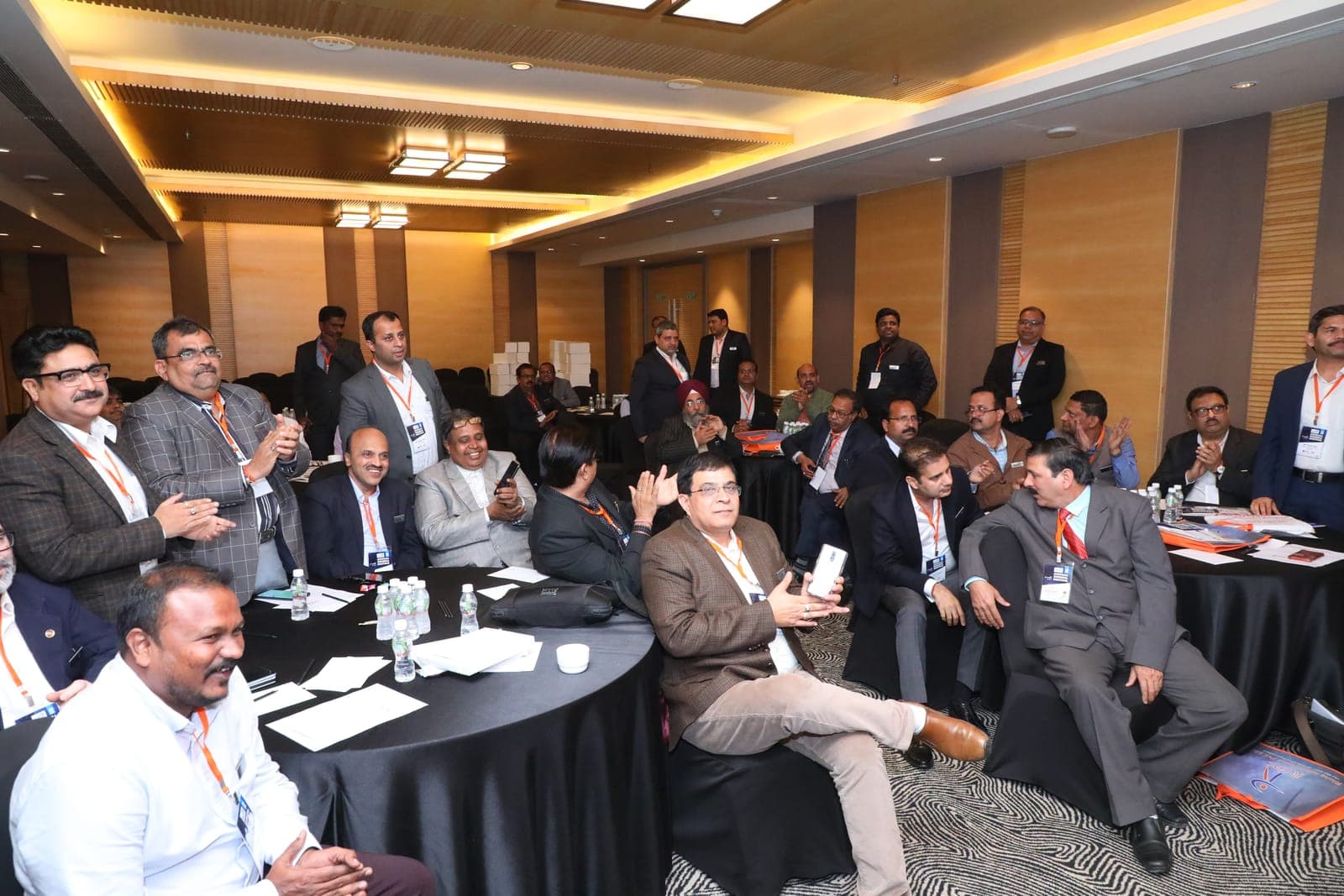 Delegates applaud during proceedings at the FAIITA Annual General Meeting 2020