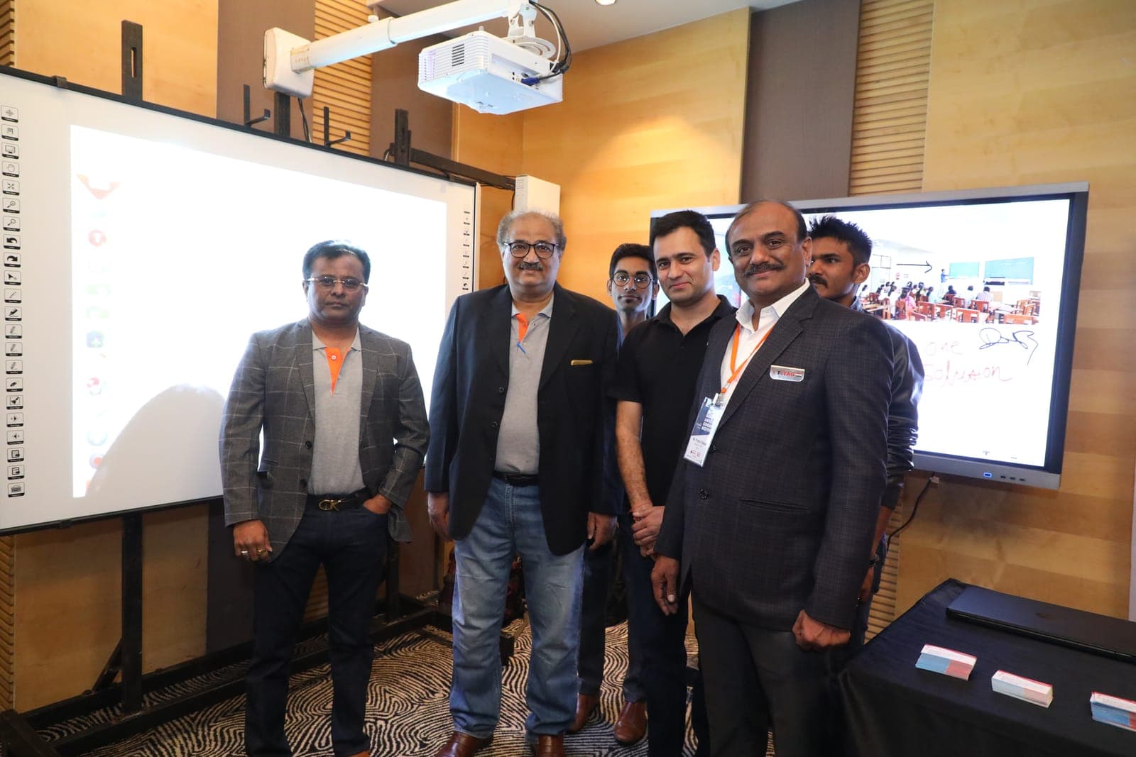FAIITA members explore interactive display technology at the AGM 2020