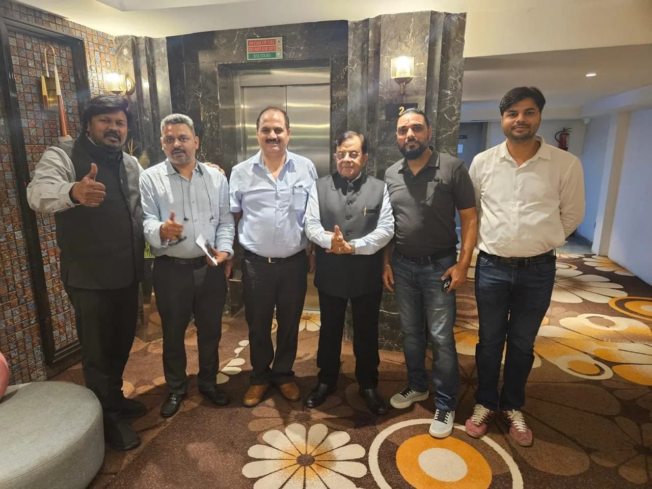 Unity in purpose: Industry leaders from FAIITA and UPCDWA come together after the strategic brand discussions held at The Regnant, Lucknow.