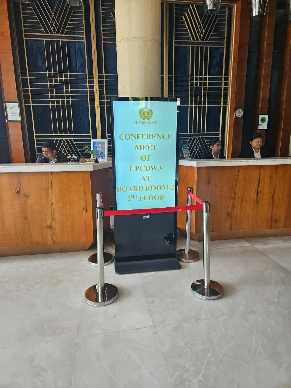 Venue announcement: “Conference Meet of UPCDWA at Board Room-2, 2nd Floor” – Official welcome at The Regnant for the FAIITA & UPCDWA Strategic Brand Discussions, Lucknow.