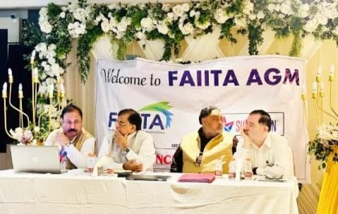 Senior FAIITA leaders on the dais during the Annual General Meeting proceedings.