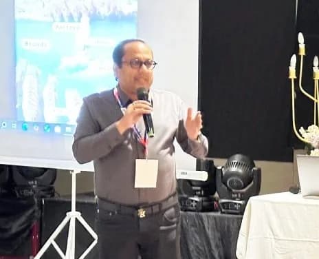 Presentation in progress during the FAIITA AGM, highlighting key industry and association updates.